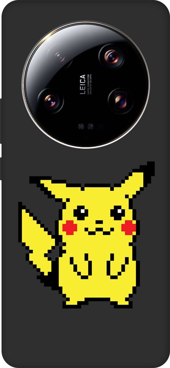 

Чехол на Xiaomi 13 Ultra с 3D принтом "Pixel Pikachu" черный, Черный;желтый, 159655