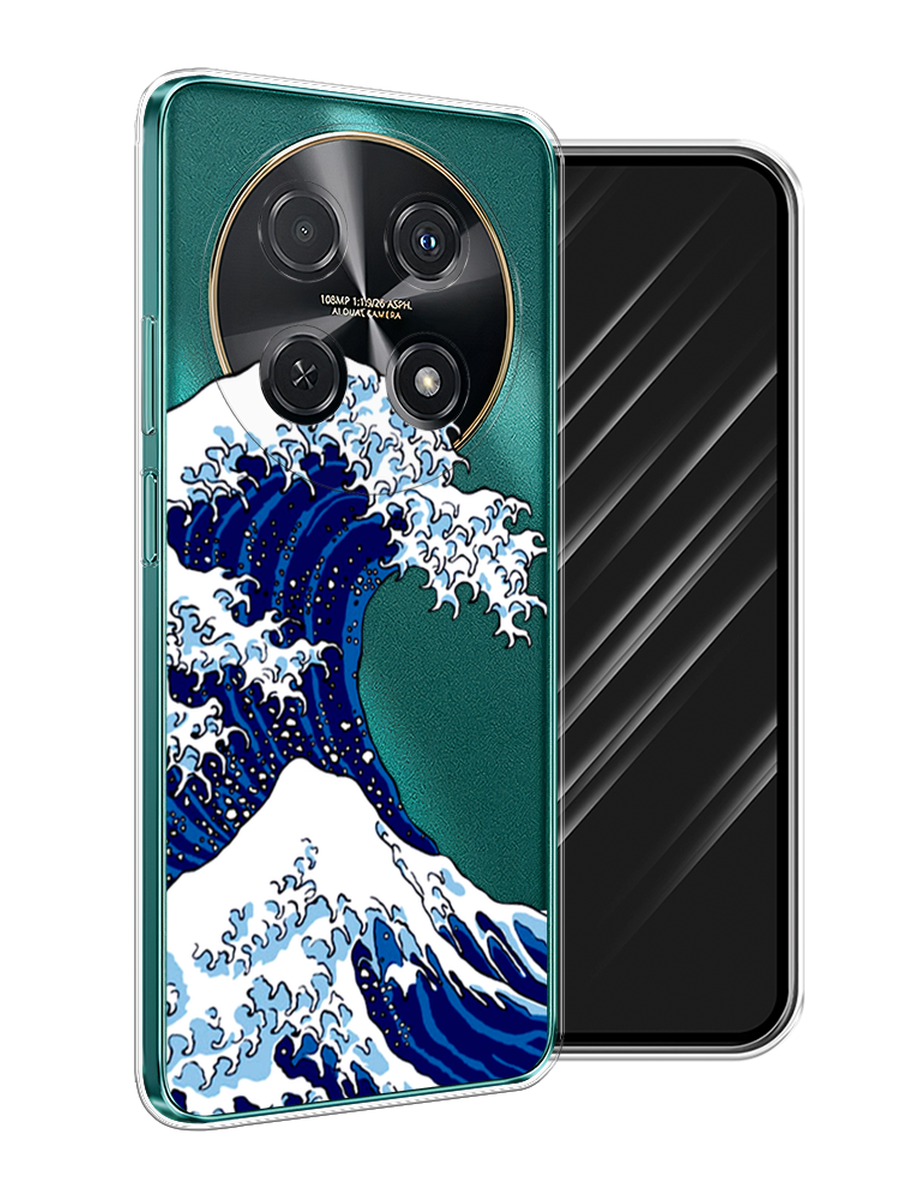 

Чехол Awog на Huawei Nova 12i "Волна в Канагаве", Синий;белый, 6123950-1