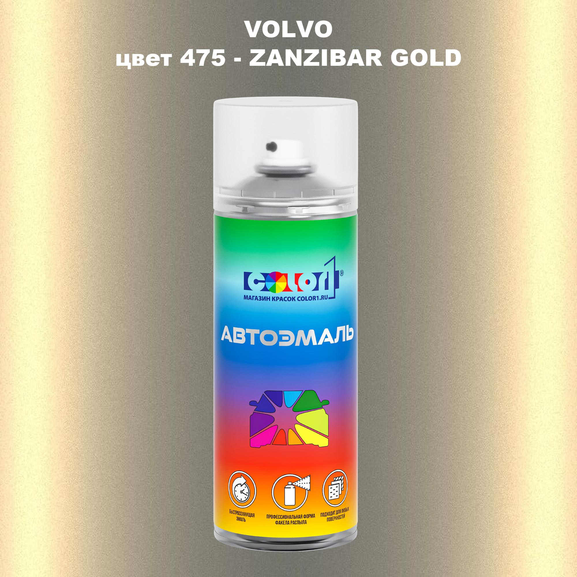

Аэрозольная краска COLOR1 для VOLVO, цвет 475 - ZANZIBAR GOLD, Прозрачный