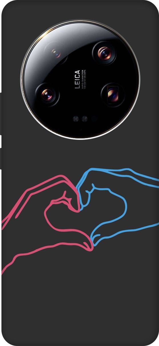 

Чехол на Xiaomi 13 Ultra с 3D принтом "Fall in Love" черный, Черный;голубой, 159654