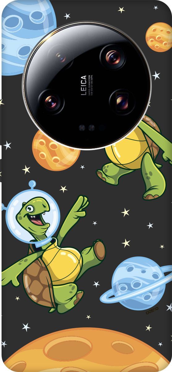 

Чехол на Xiaomi 13 Ultra с 3D принтом "CosmoTurtles" черный, Черный;бежевый, 159654