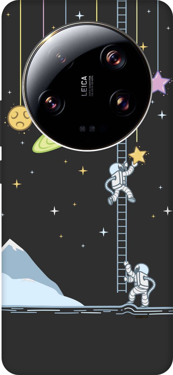 

Чехол на Xiaomi 13 Ultra с 3D принтом "Ladder into Space" черный, Черный;белый, 159654