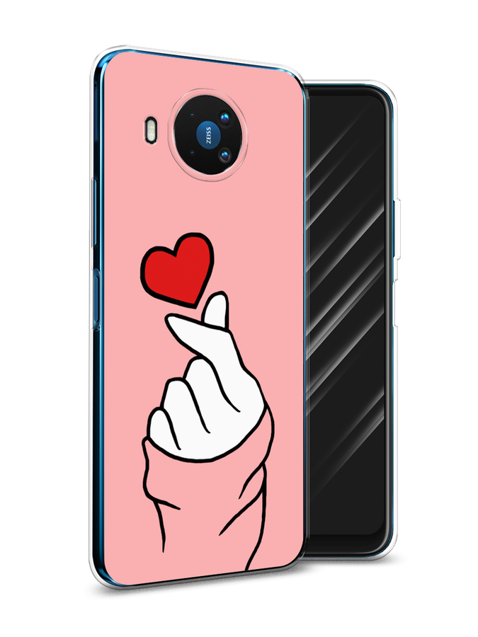 

Чехол Awog на Nokia 8.3 / Нокиа 8.3 "Милое сердечко", Белый;красный;черный, 123550-7