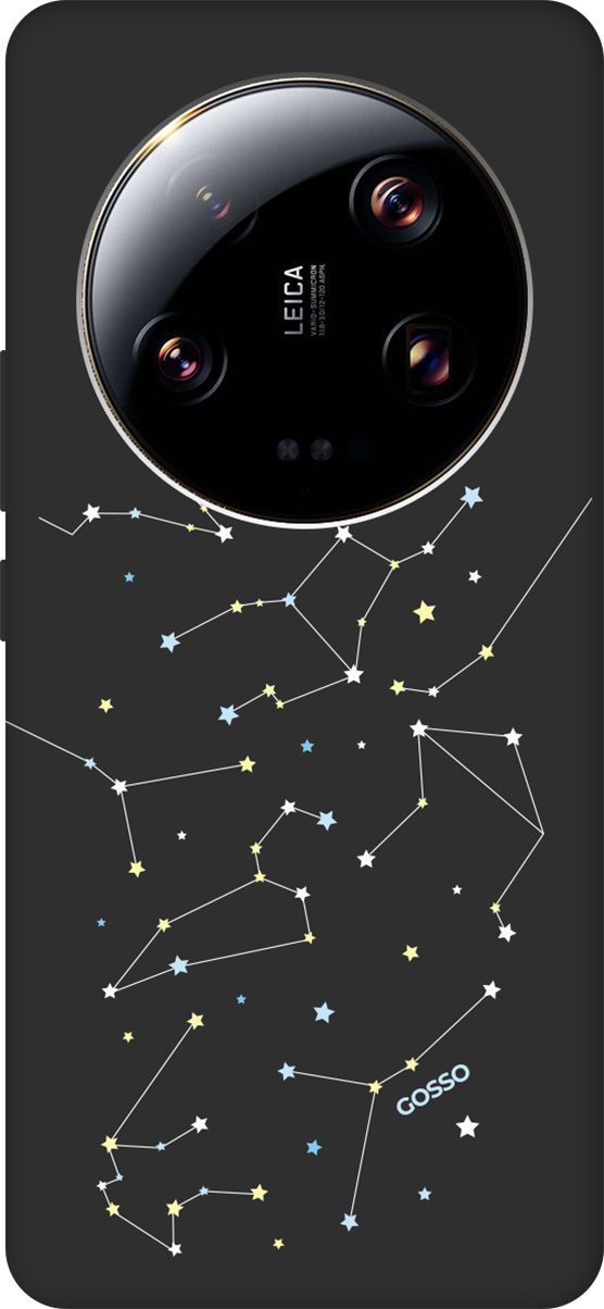 

Чехол на Xiaomi 13 Ultra с 3D принтом "Constellations" черный, Черный;белый, 159654