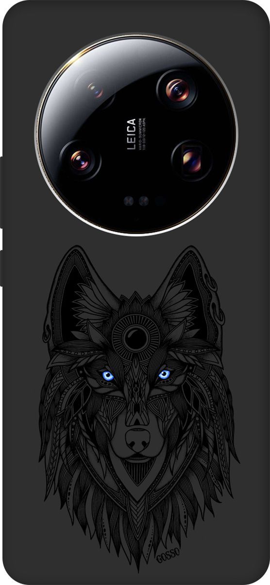 

Чехол на Xiaomi 13 Ultra с 3D принтом "Grand Wolf" черный, Черный;голубой, 159654