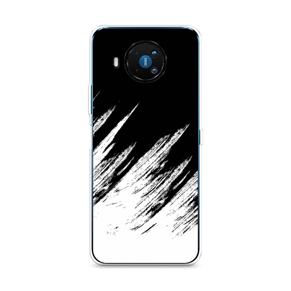 фото Чехол awog "черно белые брызги" для nokia 8.3