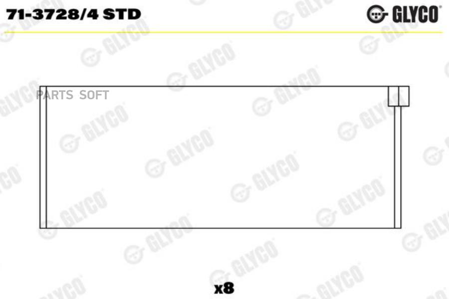 

GLYCO 71-3728/4 STD Вклад.шатун.ком/кт STD () 1шт