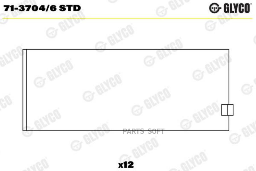 

GLYCO 71-3704/6 STD Вклад.шатун.ком/кт STD () 1шт