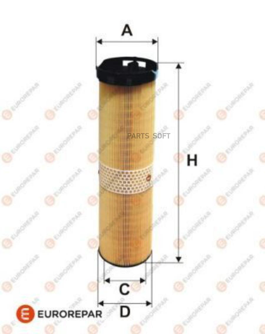 

EUROREPAR 1612866380 Фильтр воздушный 1шт
