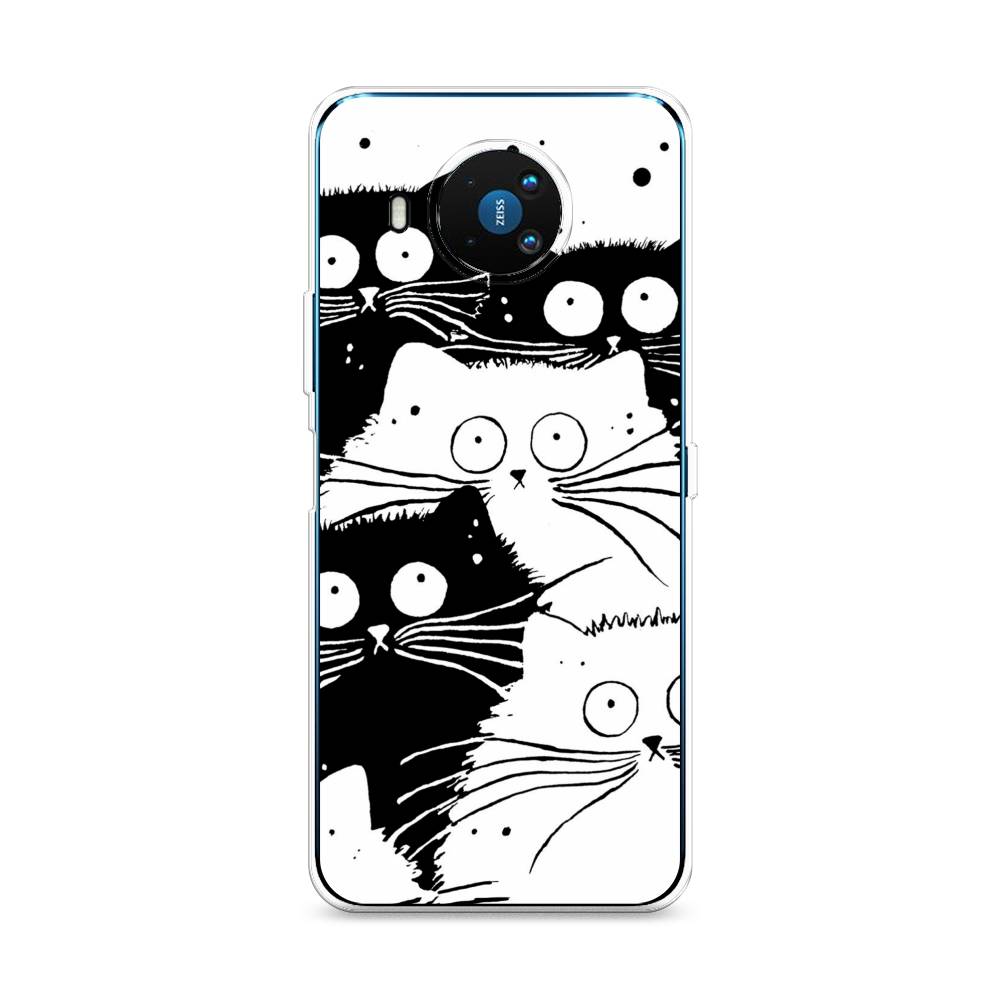 фото Чехол awog "коты черно-белые" для nokia 8.3