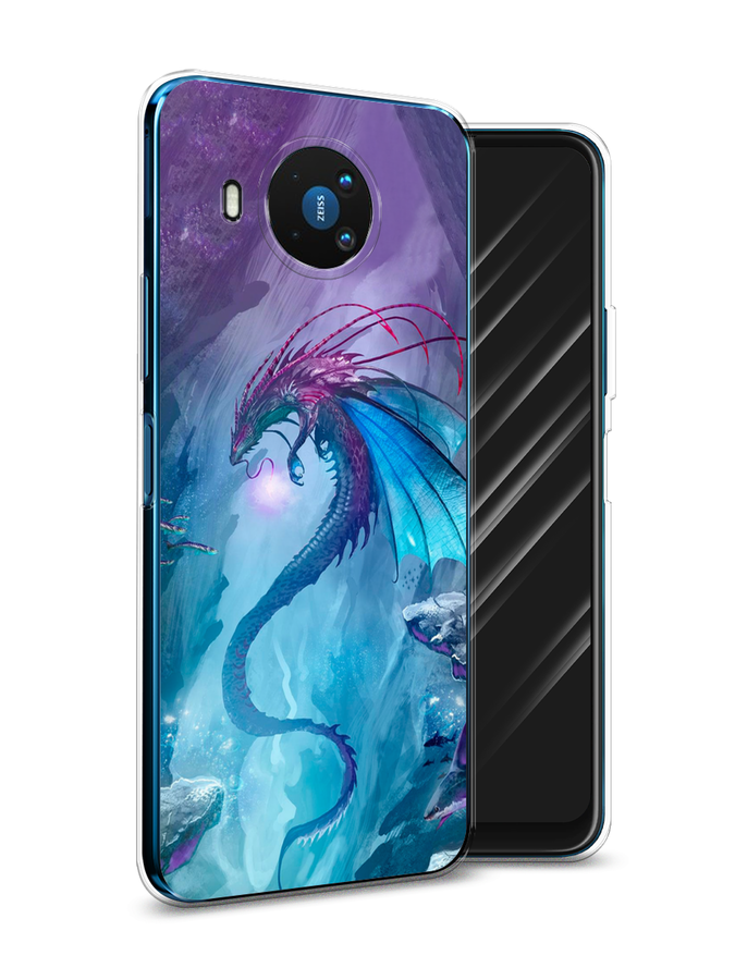 

Чехол Awog на Nokia 8.3 / Нокиа 8.3 "Водный дракон", Голубой;фиолетовый;синий, 123550-2