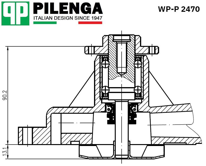 

PILENGA WP-P2470 Насос охлаждения ДВС 1шт