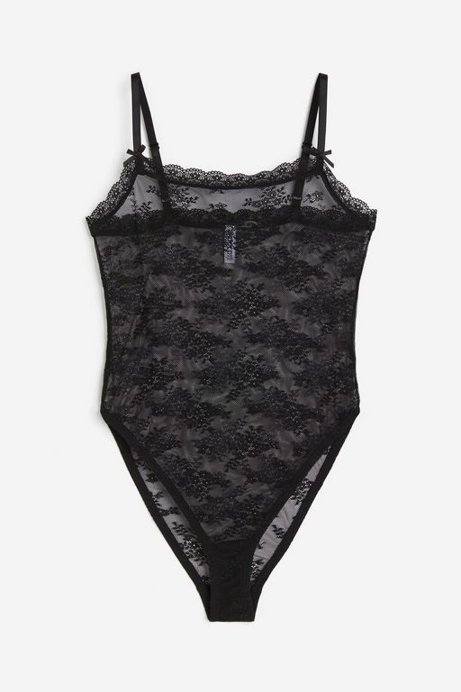 

Боди женское H&M 1212697 черное S, Черный, 1212697