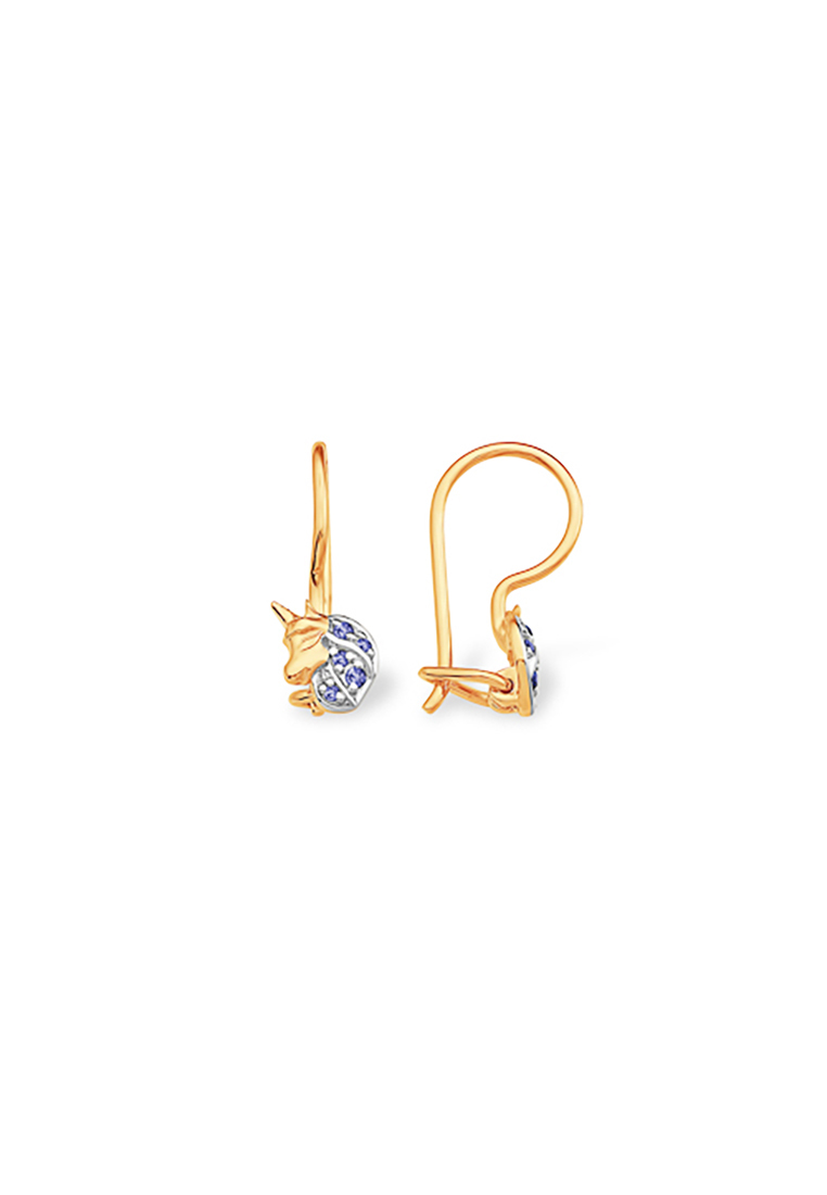 

Серьги из красного золота с фианитом Kari Jewelry С10213972, С10213972