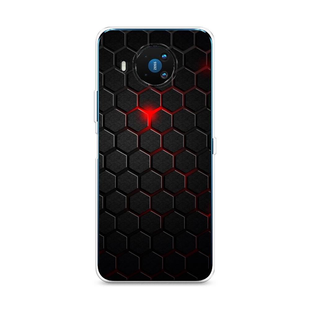 фото Чехол awog "фон соты красные" для nokia 8.3