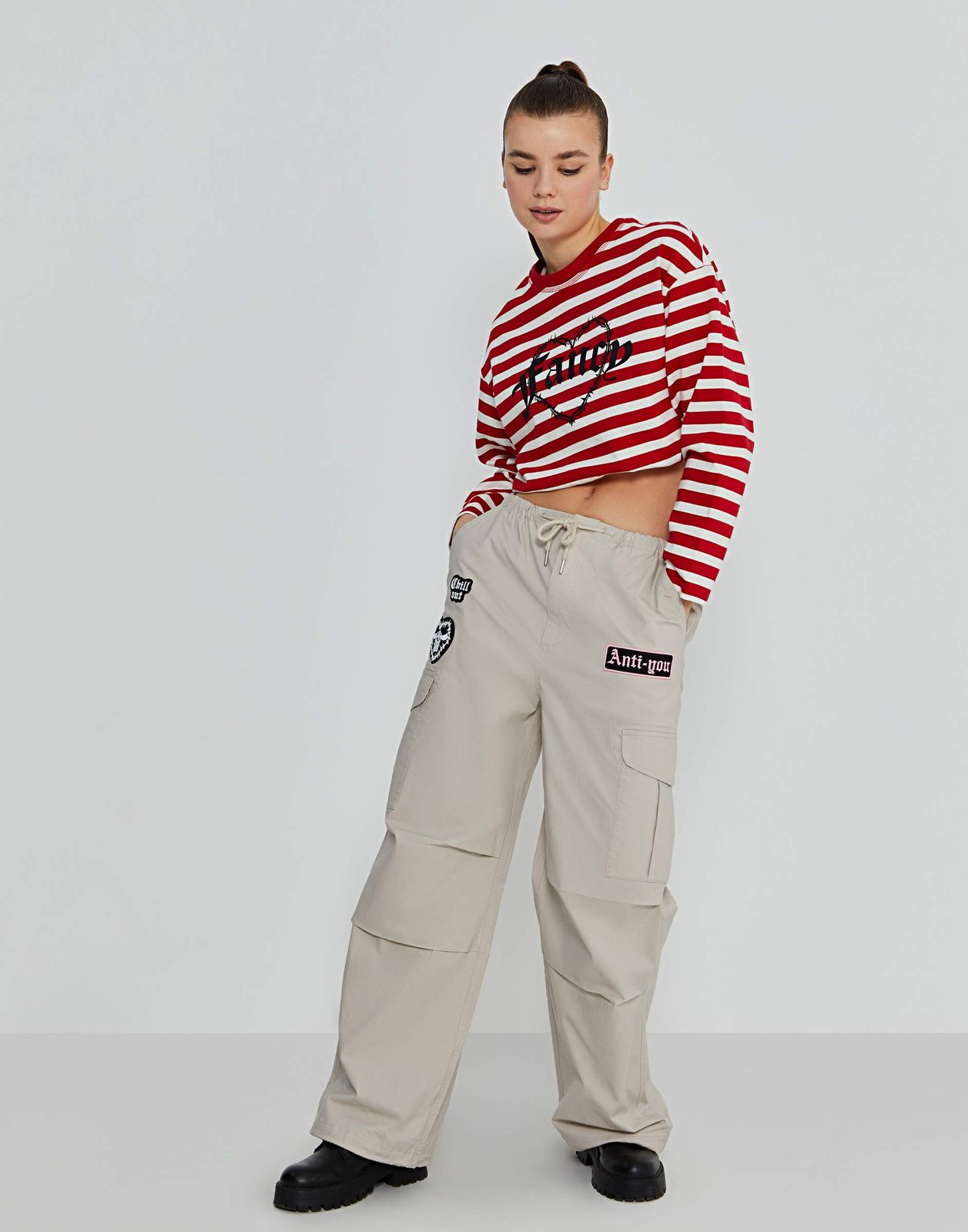

Брюки детские Gloria Jeans GPT009678, светло-серый, 158, GPT009678