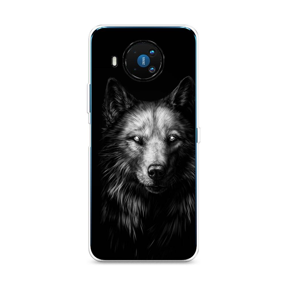 фото Чехол awog "волк черно белый" для nokia 8.3