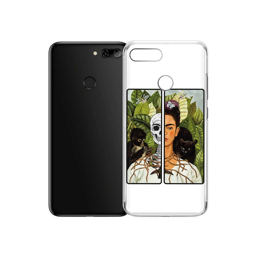 

Чехол MyPads Tocco для Alcatel 1S сдвоенная картинка девушка скелет (PT227137.662.595), Прозрачный, Tocco
