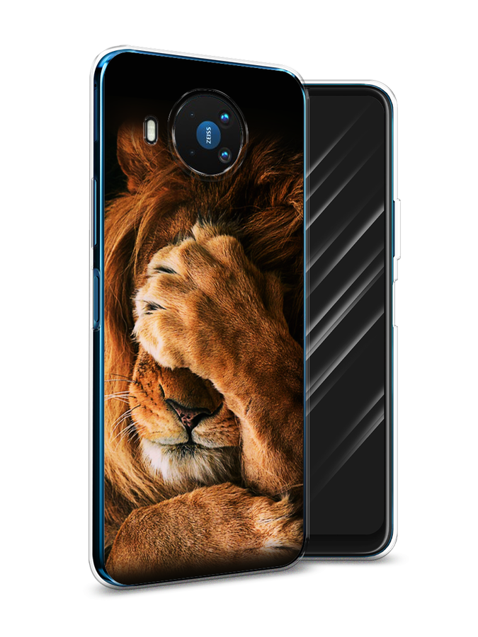 

Чехол Awog на Nokia 8.3 / Нокиа 8.3 "Львиный стыд", Коричневый;черный, 123550-1