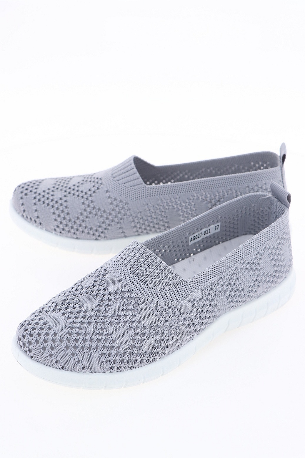 

Слипоны женские Baden AG027-011 серые 37 RU, Серый, AG027-011