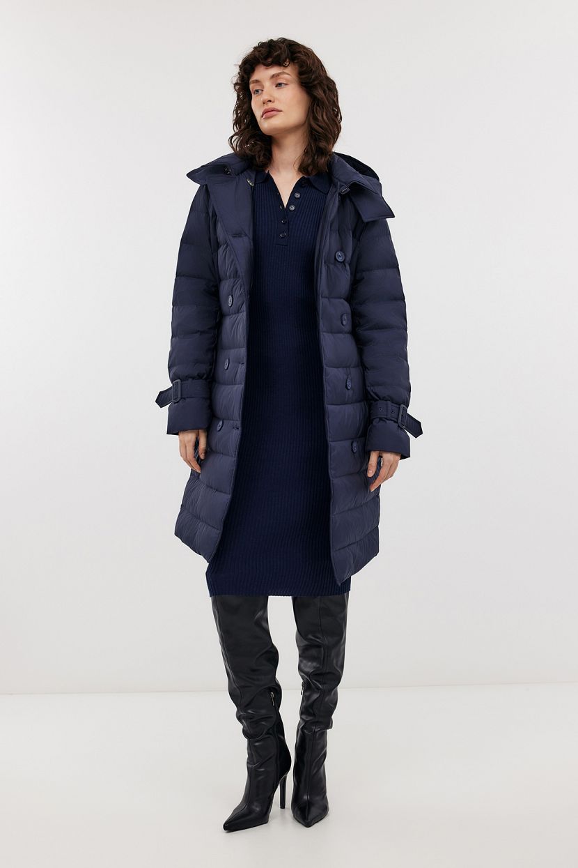 

Пуховик женский Baon B0224519 голубой 2XL, B0224519