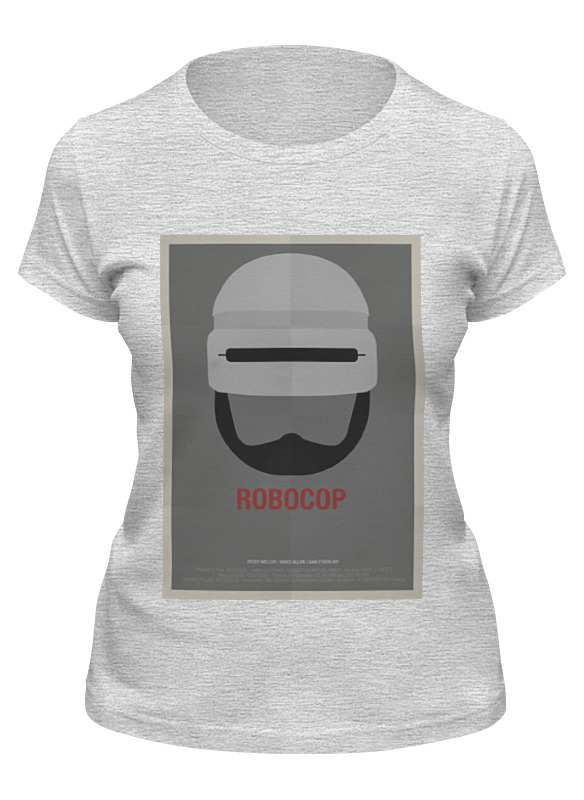 

Футболка женская Printio Robocop серая L, Серый, Robocop