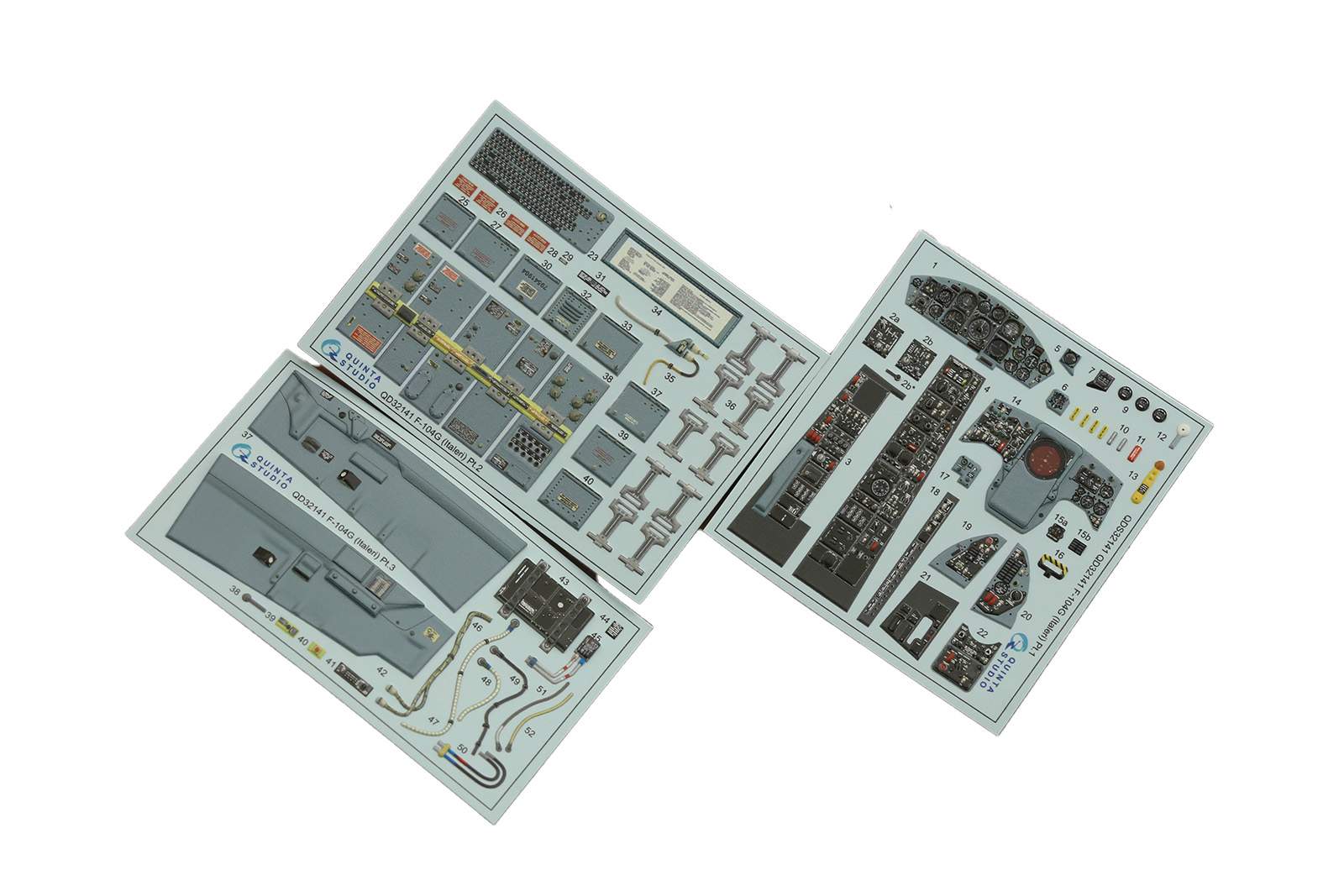 

3D Декаль интерьера Quinta Studio 1/32 кабины F-104G(Italeri)QD32141, Цветной