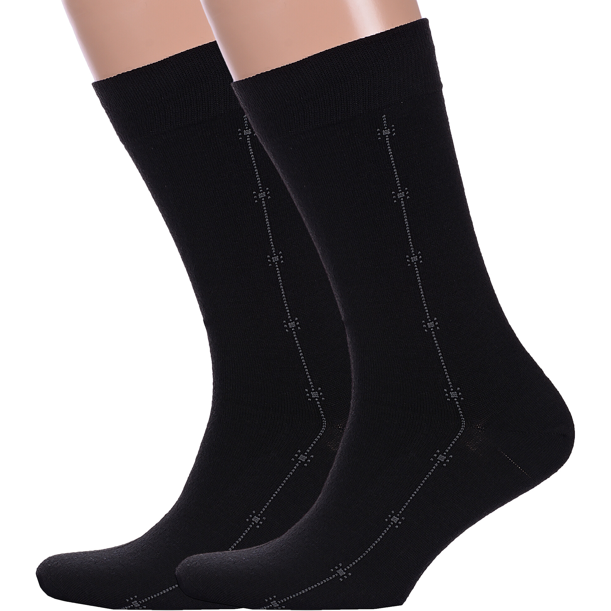 Комплект носков мужских LorenzLine 2-В11 черных 29, 2 пары
