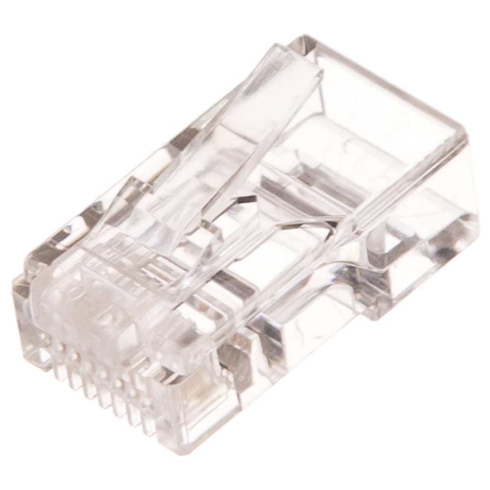 

Коннектор NIKOMAX RJ45/8P4C под витую пару, плоский ввод, 100шт NMC-RJ84FZ06UD1-100