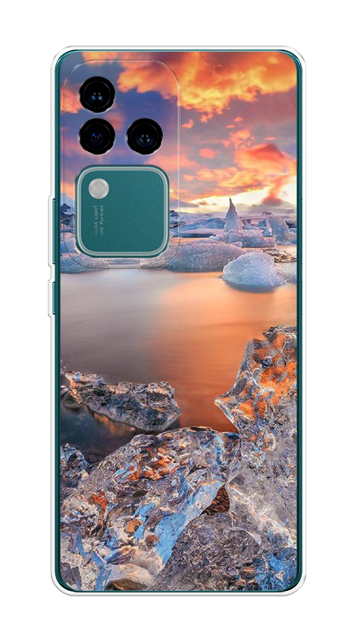 

Чехол на Vivo V30 Pro/S18 Pro "Ледники", Синий;оранжевый, 2610050-1