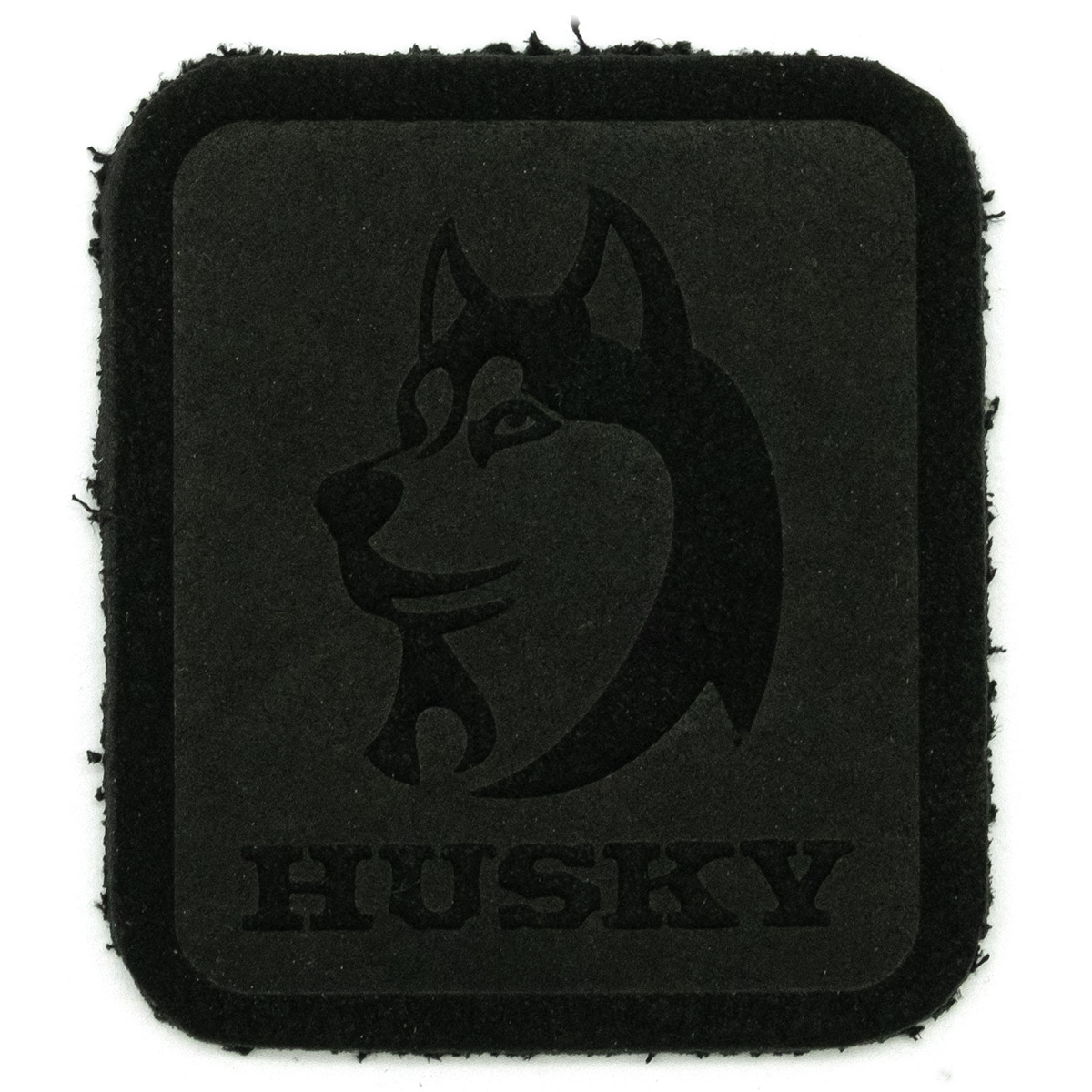 Термоаппликация из замши Husky 3,4*3,89см, 100% кожа 433 черный 5005