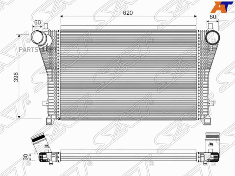 

Интеркулер Audi A3/S3 12-/Skoda Octavia 13-/Volkswagen Golf 12- Sat арт. ST-5Q0145803H