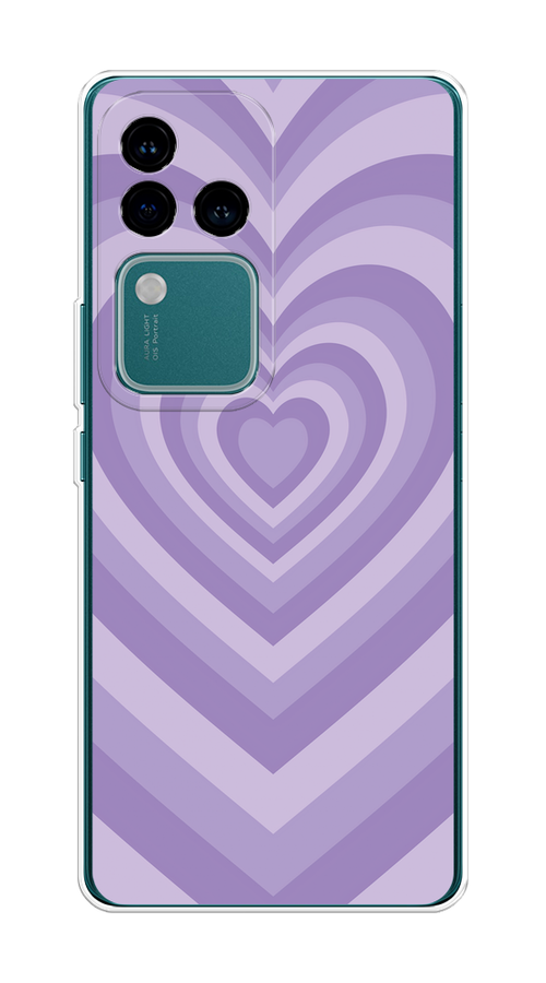 

Чехол на Vivo V30 Pro/S18 Pro "Violet heart latte", Фиолетовый, 2610050-1