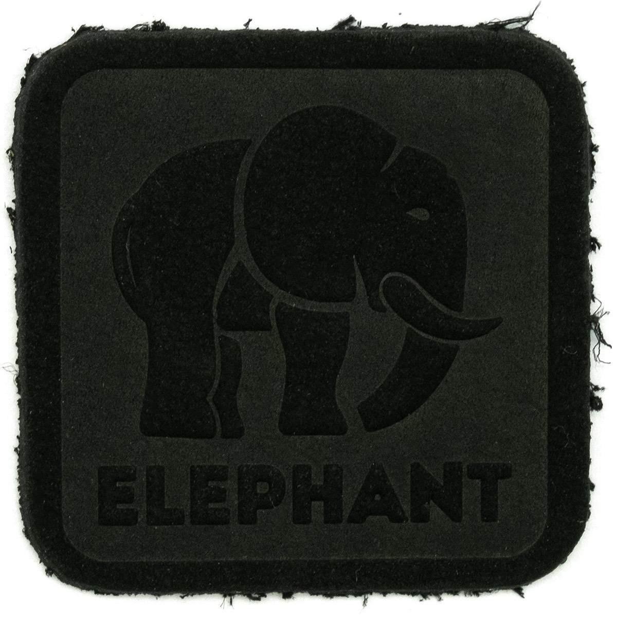 

5003 Термоаппликация из замши Elephant 3,69*3,72см, 100% кожа (433 черный)