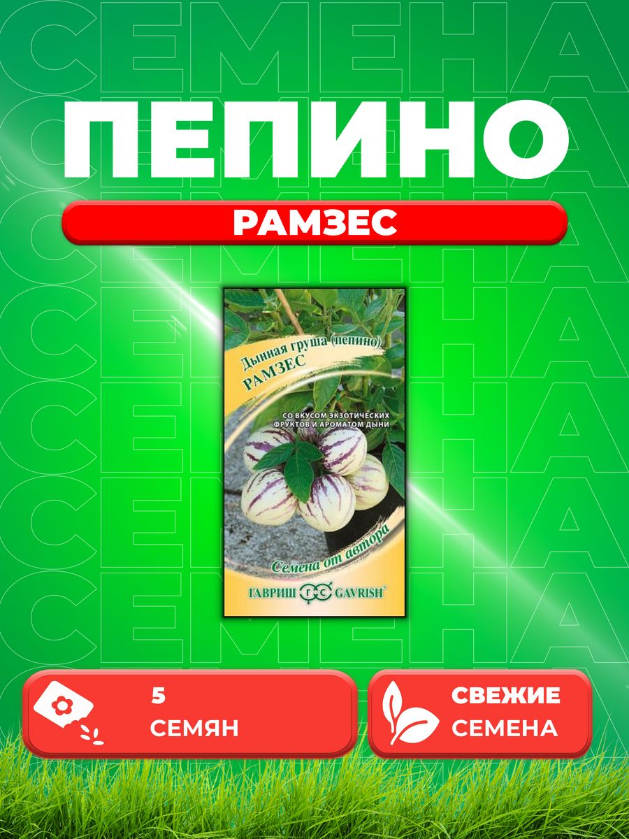 

Семена Пепино Рамзес, 5шт, Гавриш, Семена от автора,Гавриш