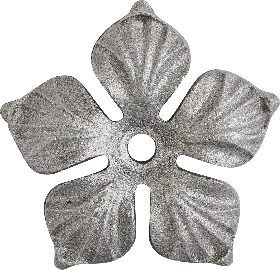 фото Элемент кованый штамповка цветок большой nobrand