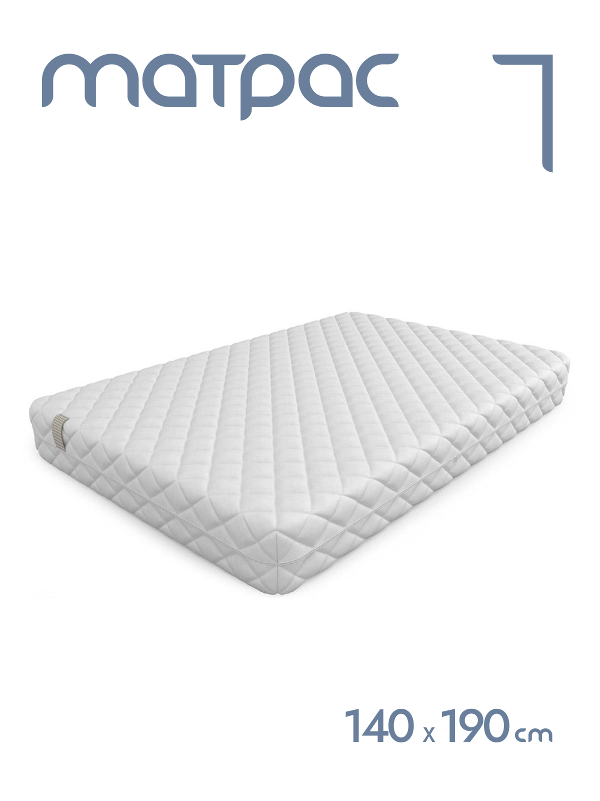 

Матрас беспружинный Alat Home Clever анатомический 140x190 см mm-842, Белый