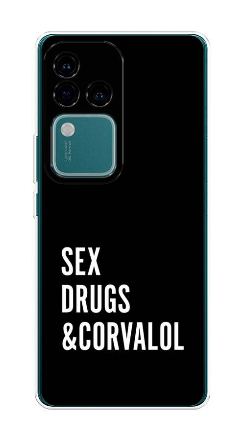 

Чехол на Vivo V30 Pro/S18 Pro "Corvalol", Черный;серый;белый, 2610050-1