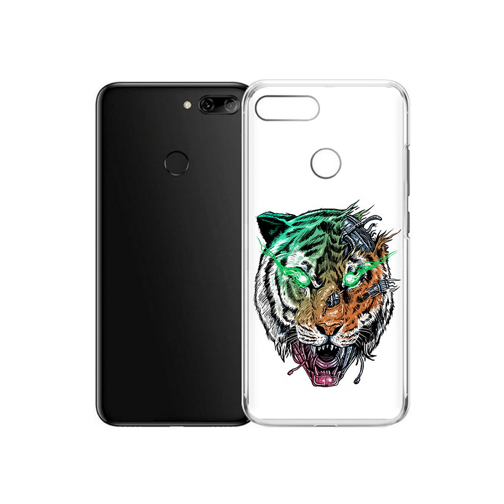 

Чехол MyPads Tocco для Alcatel 1S робо-тигр (PT227137.662.584), Прозрачный, Tocco