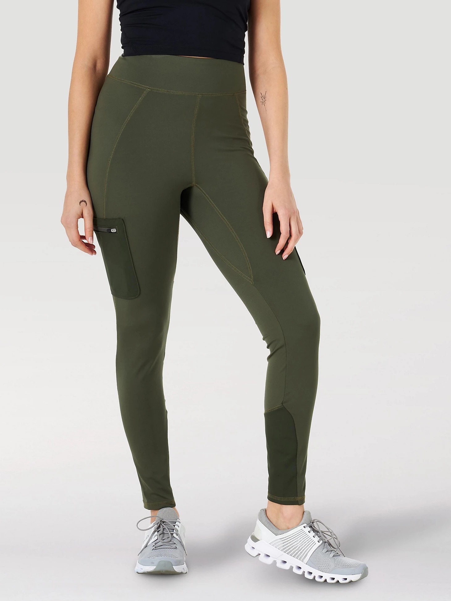 Леггинсы женские Wrangler Women Cargo Legging зеленые XL