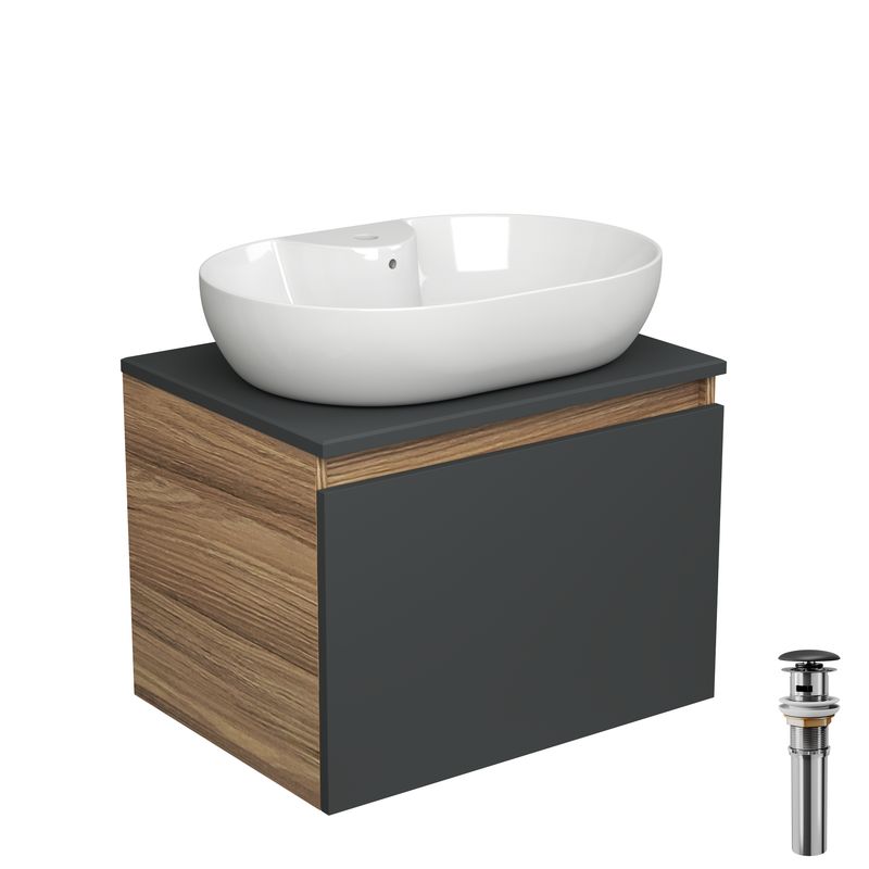 

Тумба Bau Blackwood 60 с раковиной BAU Nimb 60х42, выпуск, Черный, BD1060-BL_NS0005