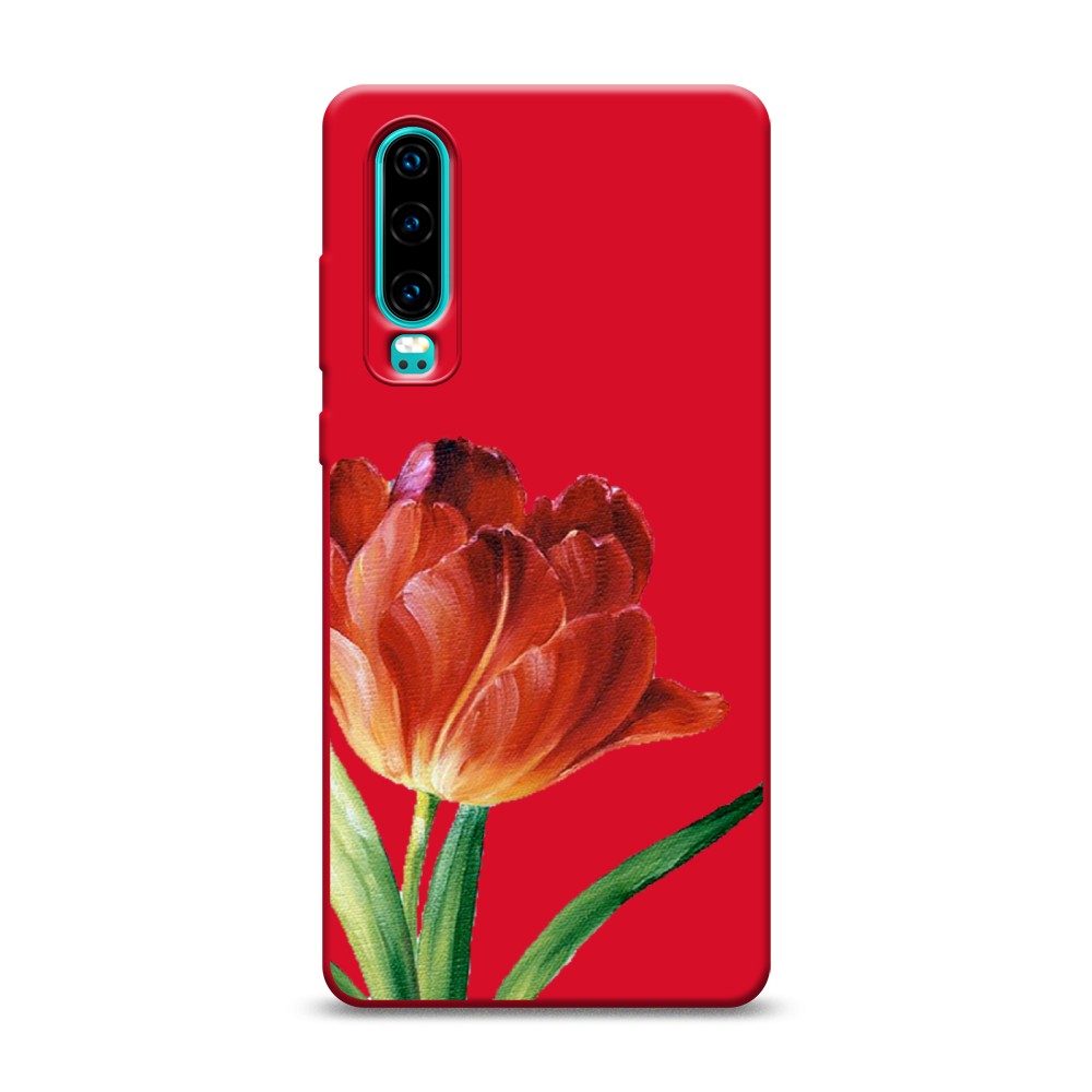 

Чехол Awog на Huawei P30 "Красный тюльпан", Разноцветный, 68553-1