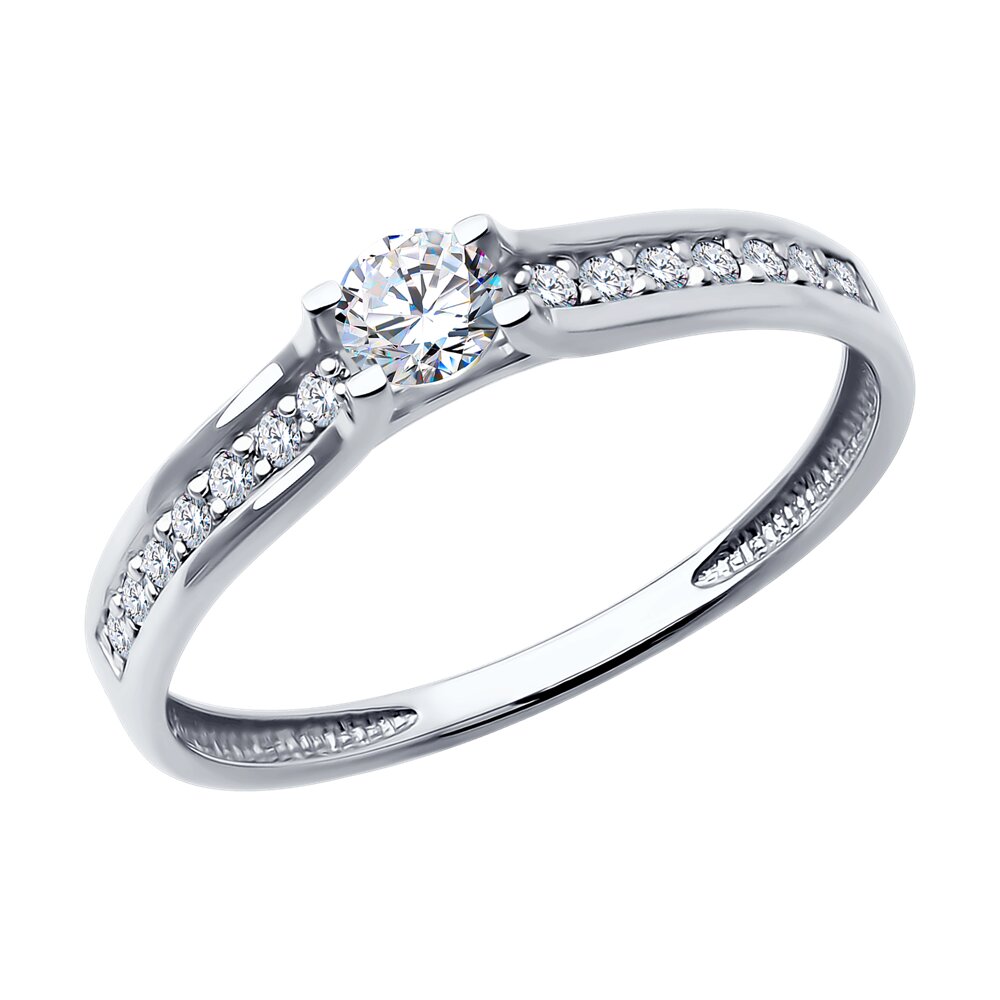 

Кольцо из белого золота р.  Diamant 52-210-02474-1, бриллиант, 52-210-02474-1