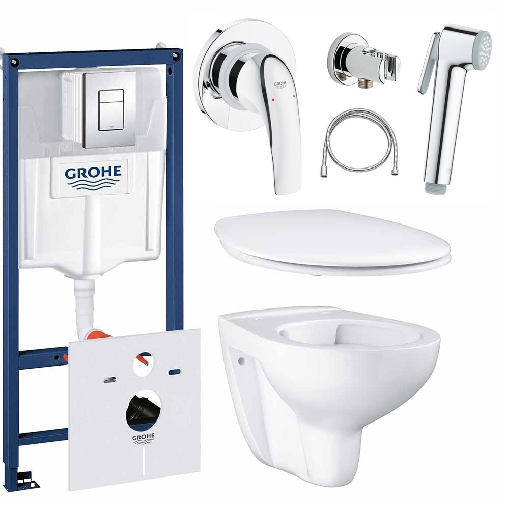 Готовый набор для туалета GROHE Bau Ceramic с панелью смыва Skate Cosmopolitan (NW0009) 600016749404