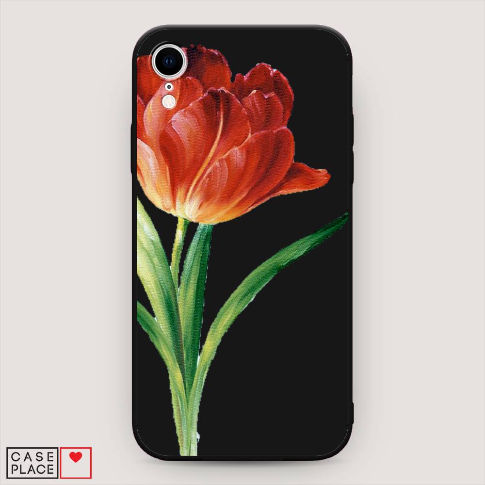 

Чехол Awog на Apple iPhone XR (10R) / Айфон XR (10R) "Красный тюльпан", Разноцветный, 12052-1