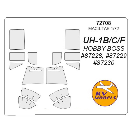 

Набор KV Models 172 окрасочных масок для UH-1B C F 72708