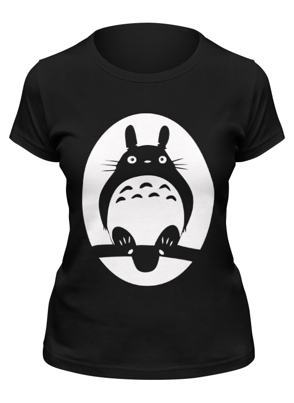 

Футболка женская Printio Totoro (тоторо) черная M, Черный, Totoro (тоторо)
