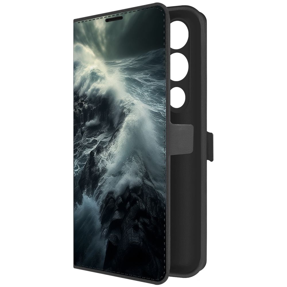 

Чехол-книжка Krutoff Eco Book для Tecno Pova 4 Pro Шторм (черный)