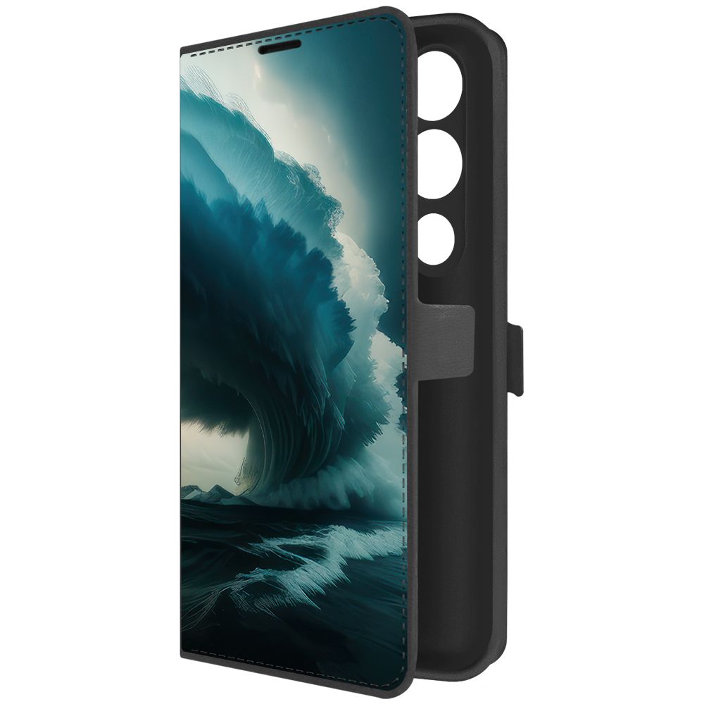 

Чехол-книжка Krutoff Eco Book для Tecno Pova 4 Pro Торнадо (черный)