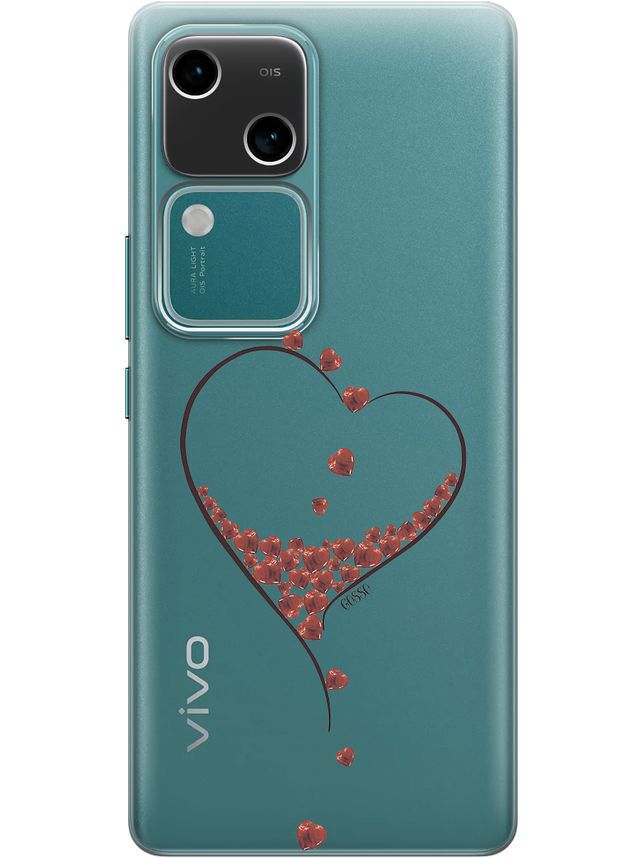 

Силиконовый чехол на Vivo v30 / s18 с принтом "Маленькие сердечки" прозрачный, Прозрачный;бордовый;черный, 782621591
